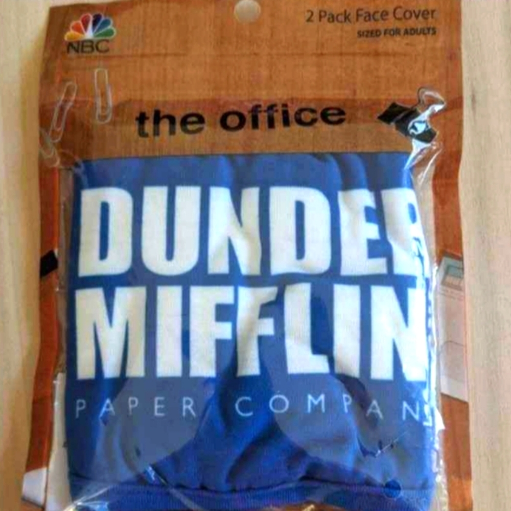 NEW The Office 2pc Masks Dunder Mifflin Funny TV show